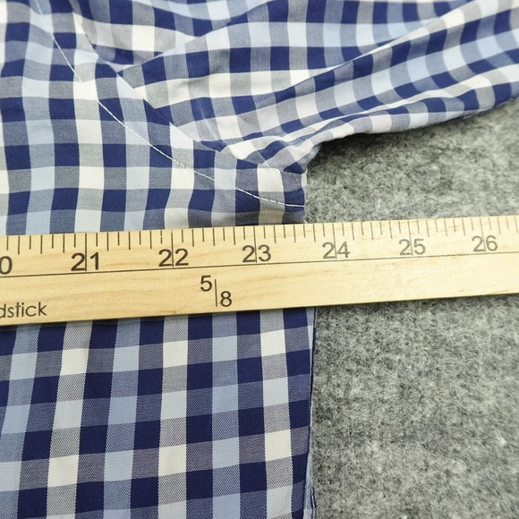 UNTUCKit Shirt Mens Extra Large Blue Plaid Slim Fit Button Up Long Sleeve Casual - Picture 5 of 10